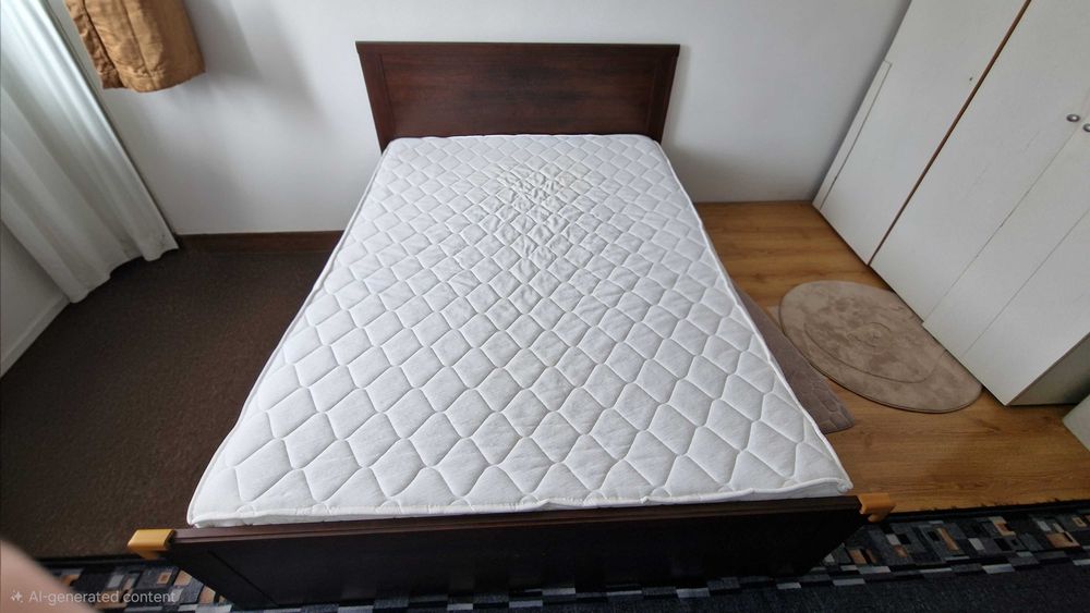 Спалня 140/200 с 4 чекмеджета и метална подматрачна рамка