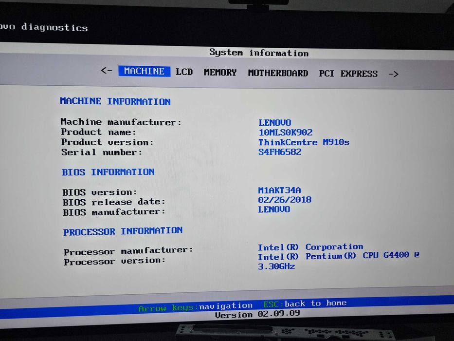 Lenovo ThinkCentre M910s SFF Pentium G4400 3.30GHz – funcțional, fără RAM/HDD