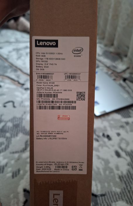 Noutbuk: Core i5(10-avlod), 20GB RAM, NVIDIA(2GB)