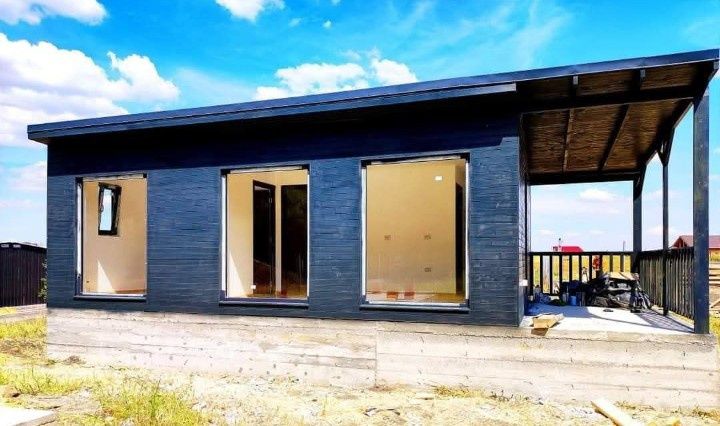 Case modulare pe structura metalica