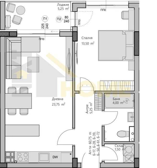 Продава се Тристаен апартамент в Пловдив, Христо Смирненски - 96 кв.м за 1470 €/кв.м - Снимка #11