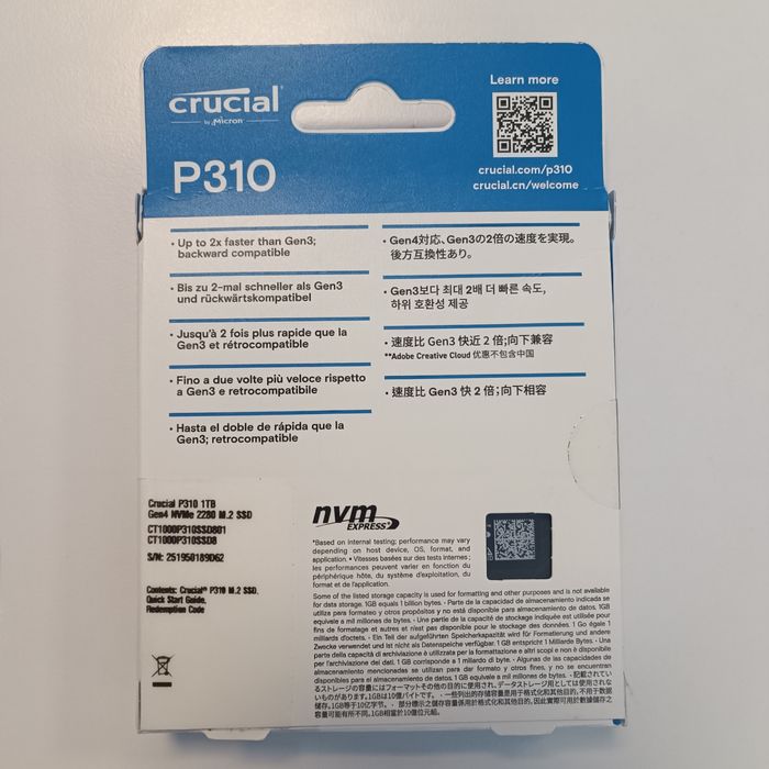 crucial p310 4tb second hand si noi de vanzare • Anunturi • OLX.ro