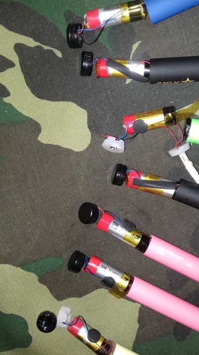 Baterii reincarcabile 3,7V/550mAH de Li-Ion folosite