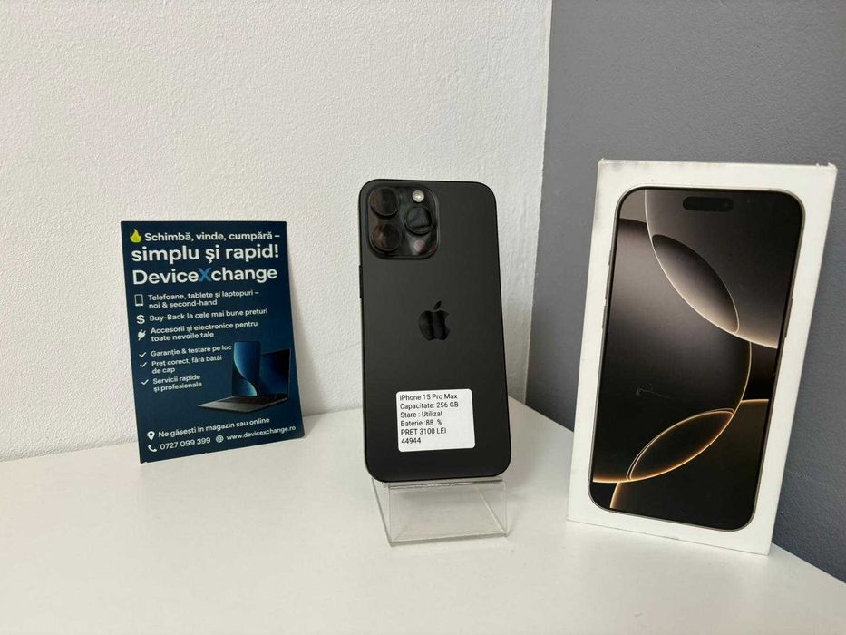 iPhone 15 Pro Max 256 GB 88%  *Garantie *Buy Back* deviceXchange