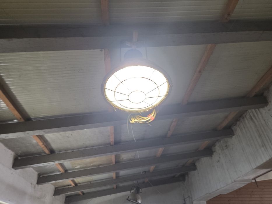 lampă vintage, stil industrial