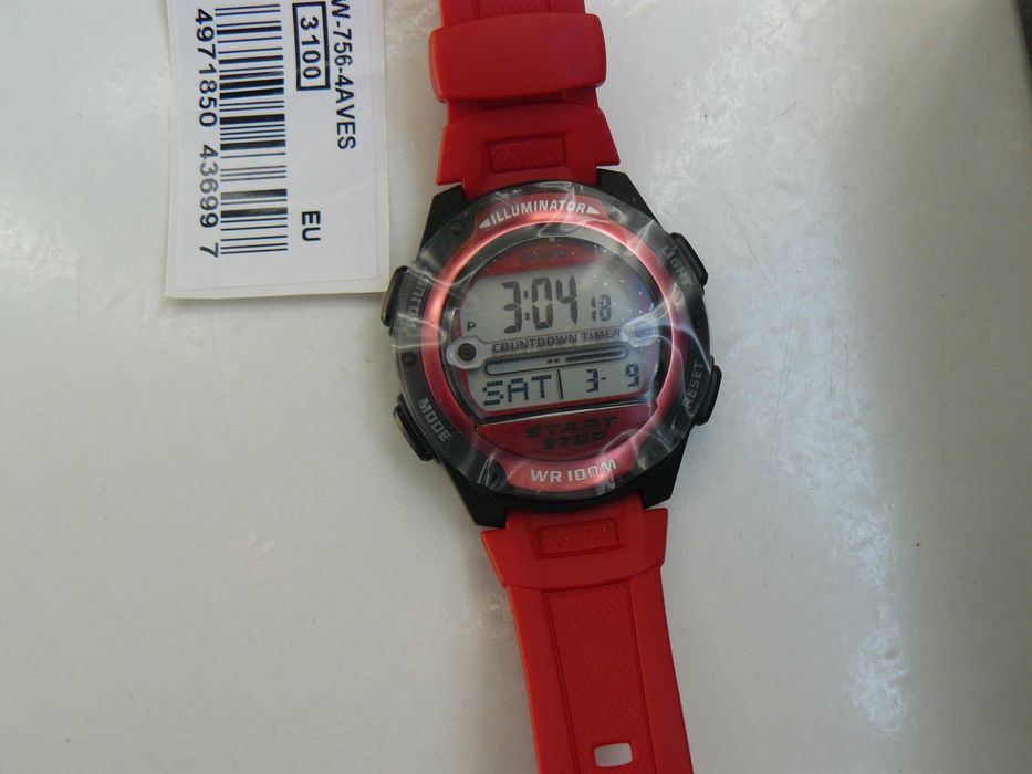 Ceas Barbati CASIO W-756-4AVES Original Mecanism Quartz Nou In Cutie