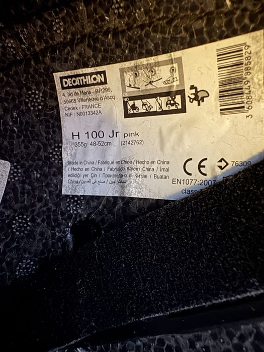 Casca schi roz decathlon 2 bucati