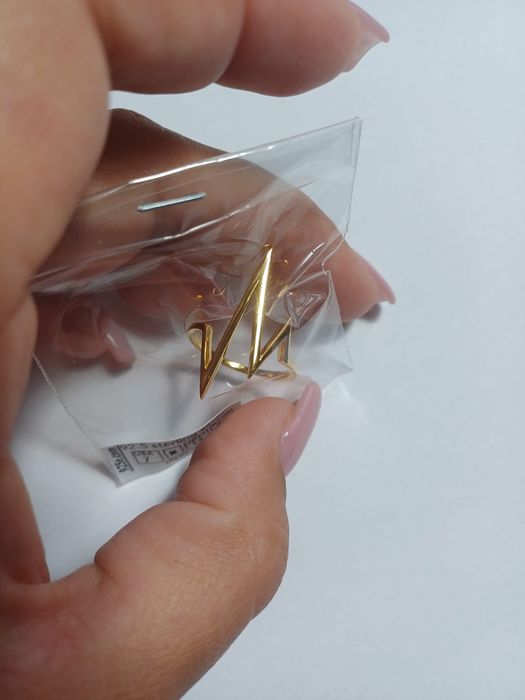 Inel din argint placat cu aur de 18k