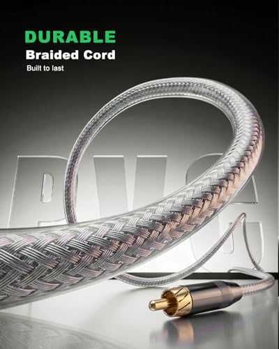 Нови Hi-Fi RCA аудио кабел 1.8 м 2 броя за усилвател саундбар субуфер сребърно ядро 24K позлата