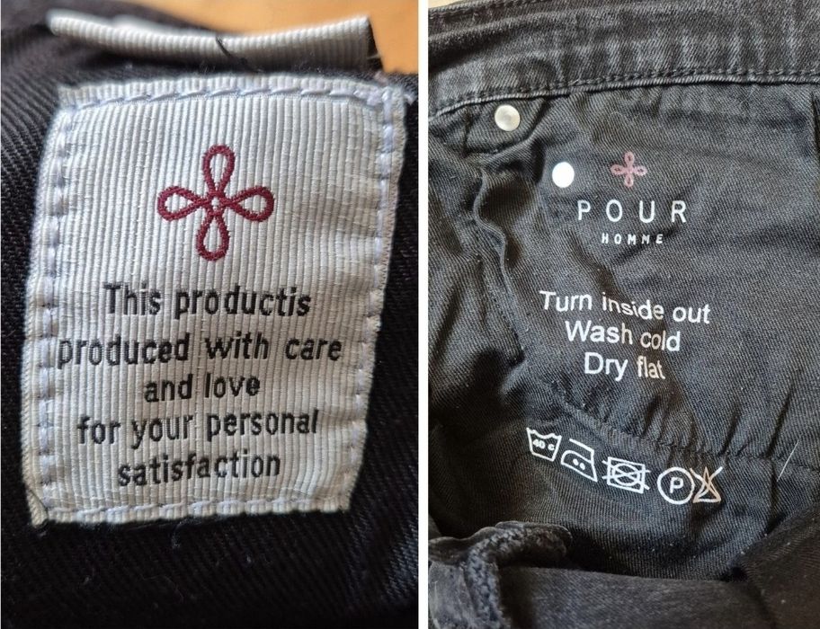 Blugi Premium Pour Homme, Denim Stretch, Negru, Bărbați - 36/32