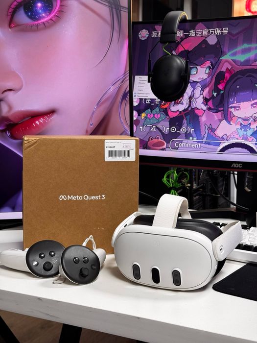 Виртуальные очки реальности Meta Quest 3 4К 512Gb, полный комплект