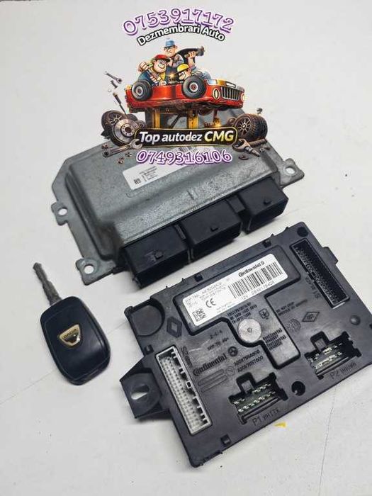 Kit pornire Dacia Logan 2 Sandero 1.0 i Sce Benzina Euro 6 calculatormotor ECU modul BCM cheie 284B17940R 237109612R