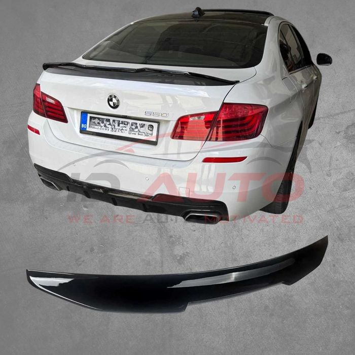 Лип спойлер PSM за Bmw F10 (2010-2016), черен гланц, бмв ф10 добавка