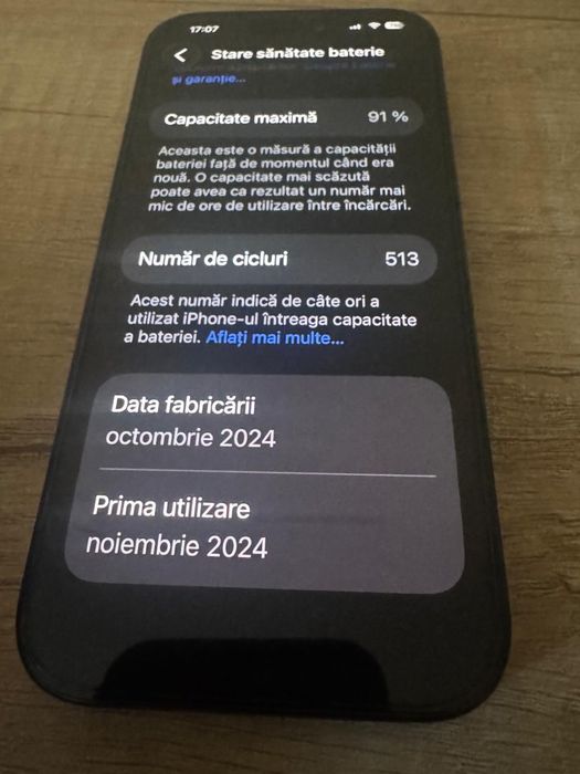 Iphone 16 pro negru 128G