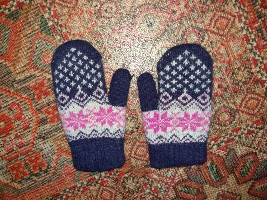 Варежки , рукавички 1 00 % ШЕРСТЬ