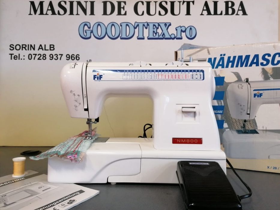 Masina de cusut FIF NM 800 impecabila cu piese metalice