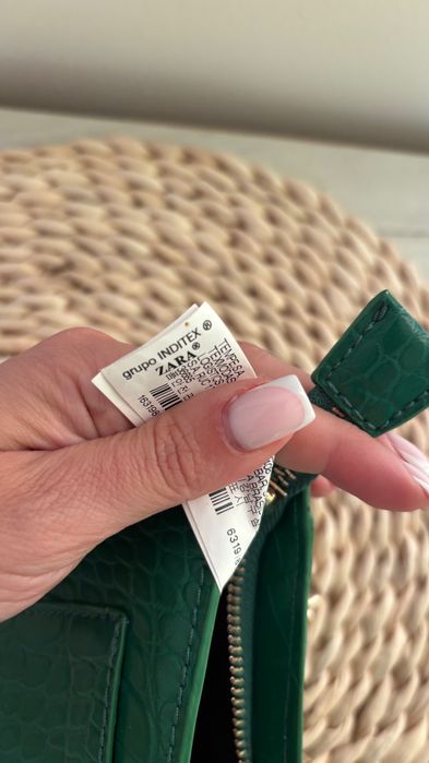 Дамска чанта зелена Zara