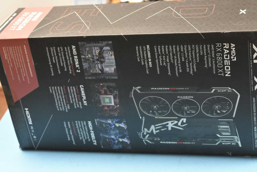 XFX Speedster MERC 319 AMD Radeon RX 6800 XT  Видео карта 16 GB