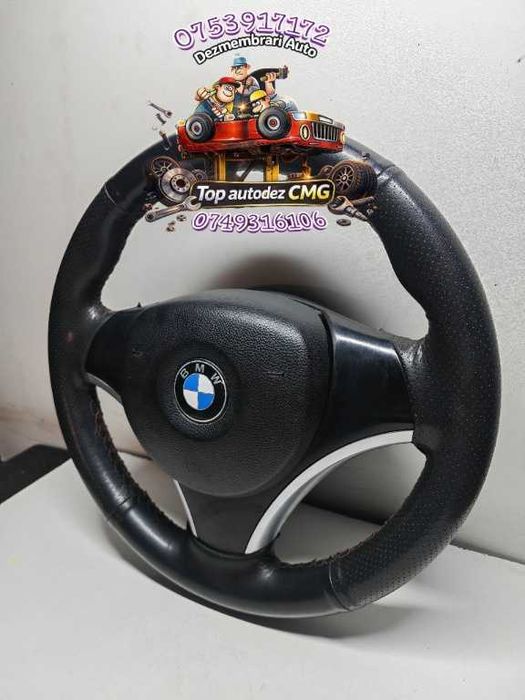 Volan BMW seria 1 3 E81 E82 E87 E88 E90 E91 E92 E93 X1 sport cu airbag