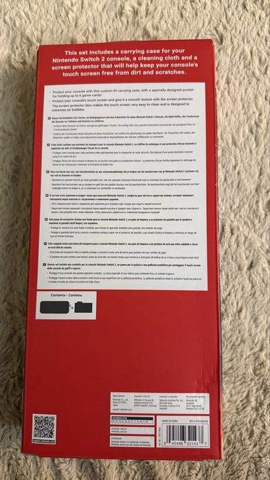 Husa Nintendo Switch 2 plus protector ecran sincarpita sters noua sigilata