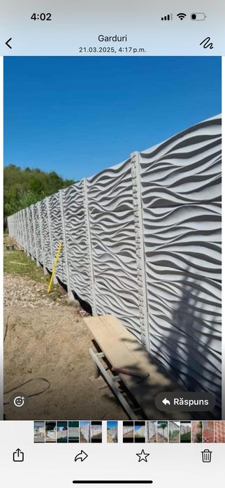 Garduri beton gard prefabricat Dâmbovița Ilfov Giurgiu