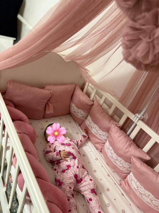 бортики с простыней на резинке