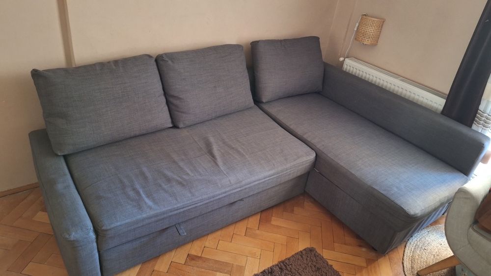 Vând canapea colț extensibilă Gri