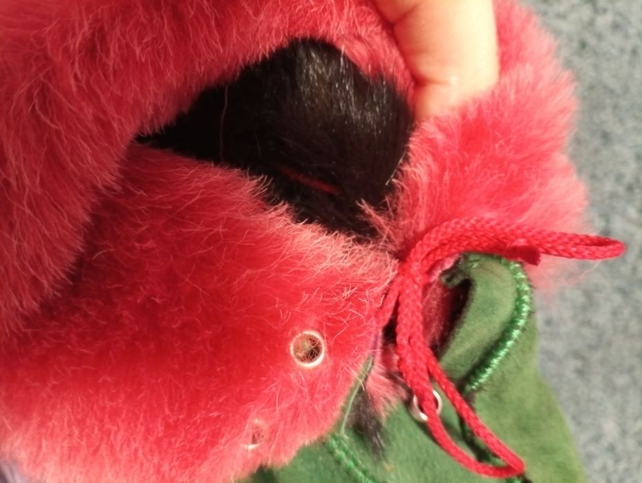 Papuci de casa îmblăniți, piele întoarsă 2 ani