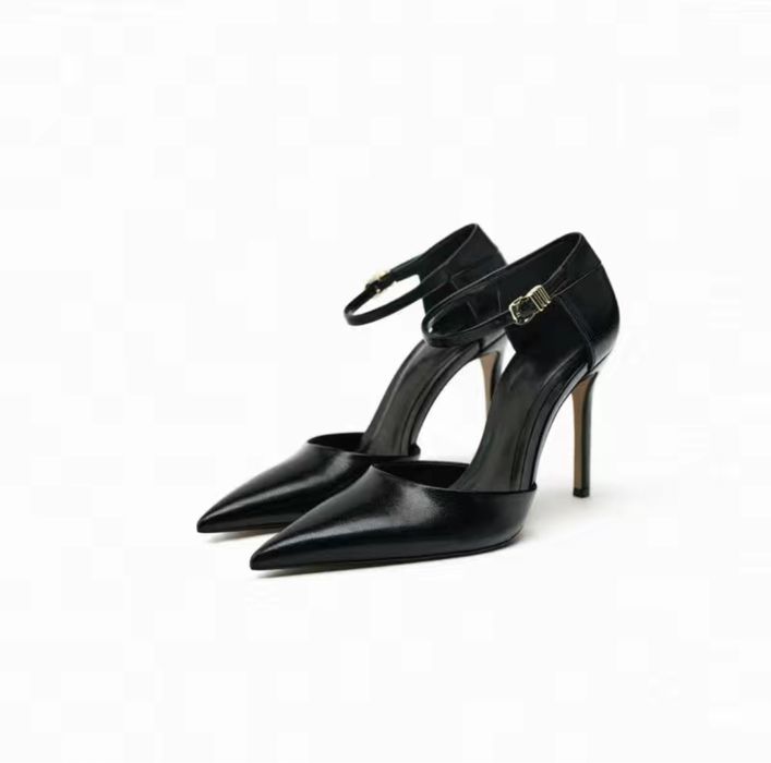 Туфли Зара слингбэки и черные туфли