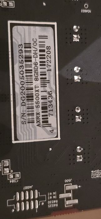 Placa Video Amd Powercolor Ati 5500XT 8GB OC GDDR6