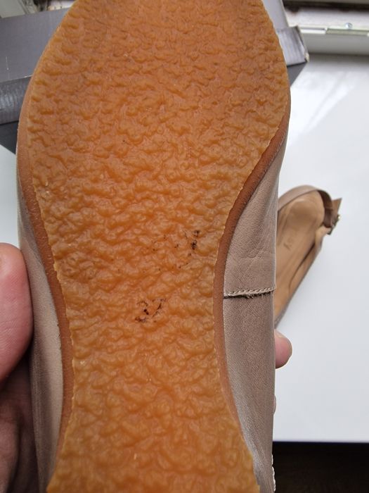 Женские кожаные туфли (37 размер)