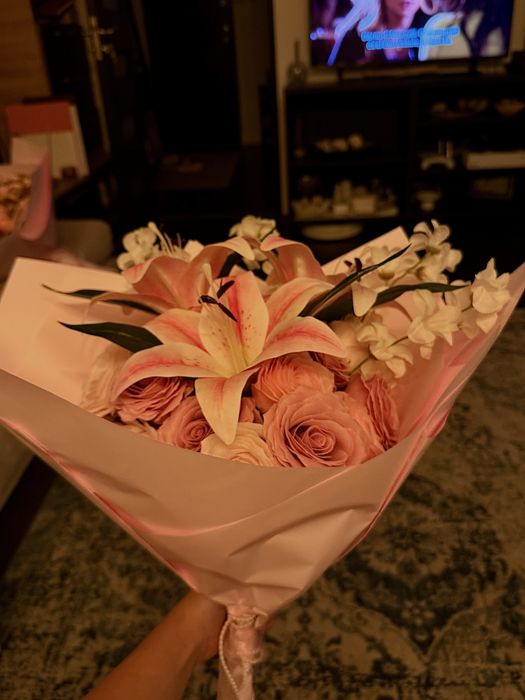 buchet de flori din sapun