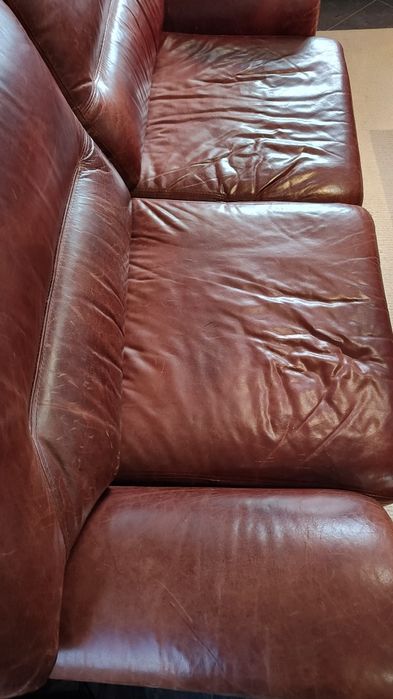 Кожени дивани тройка и двойка