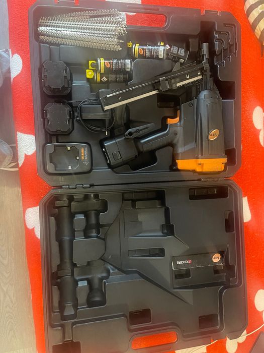 Pistol de cuie pe gaz TJEP HA-35 GAS 2G, set complet profesional