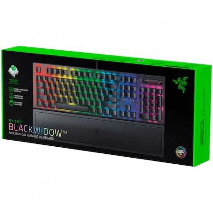 Tastatura Gaming Razer BlackWidow V3 Mecanica Green Switch RGB restpad noua sigilata