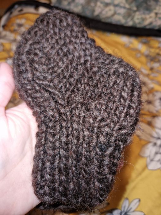 Șosete împletite handmade din lână (mărime mică)