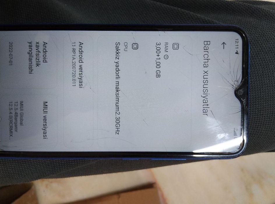 Redmi 9c versiyasi 12.5.4