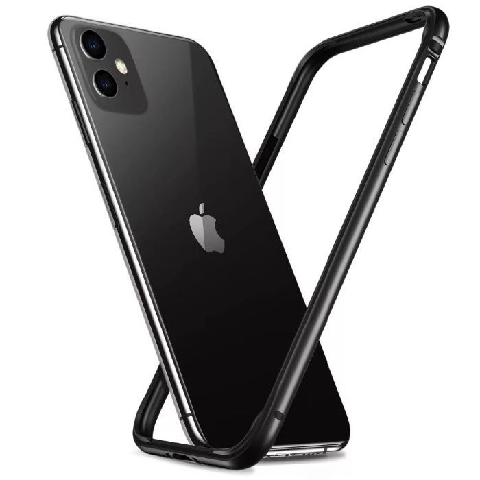 Husa / Bumper aluminiu + rama silicon pt iPhone XR / 11 Pro