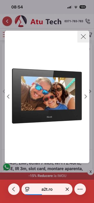 Kit videointerfon cu Ip