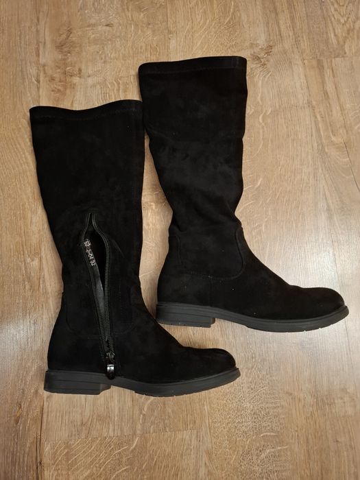 Cizme lungi negre de la CCC, pentru fete, masura 32