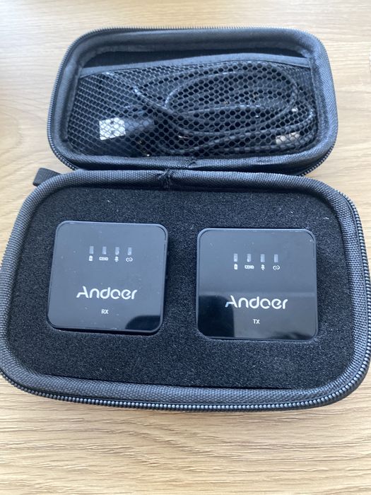 Безжични микрофони andoer брошка тип rode