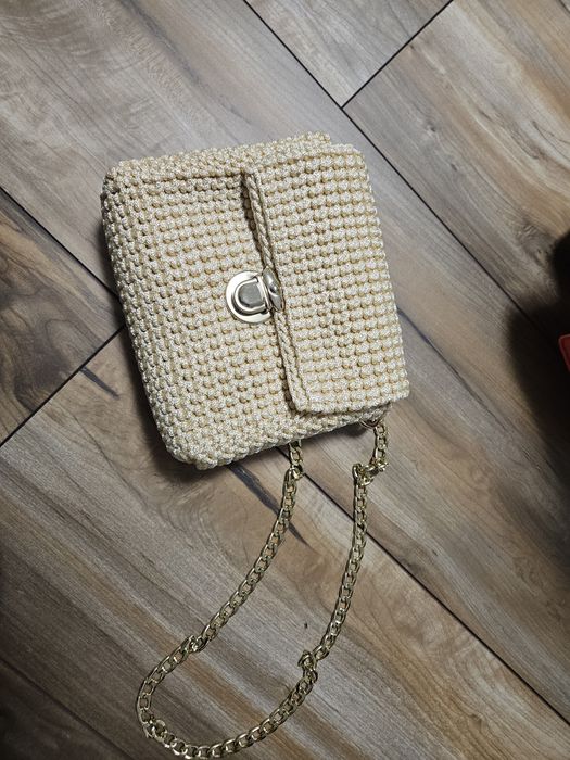 Дамска ръчно изработена чанта плетиво