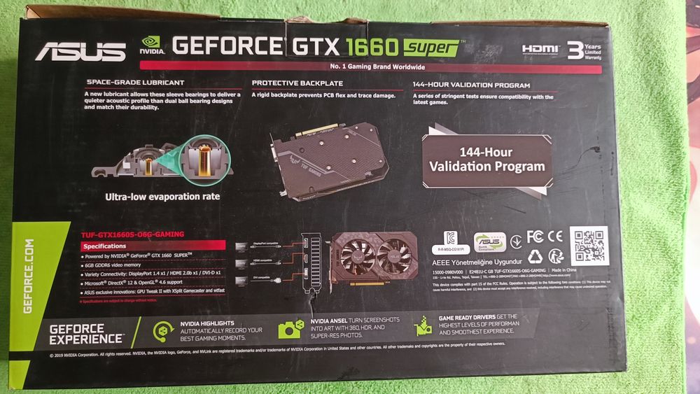 Видеокарта Asus 1660 super