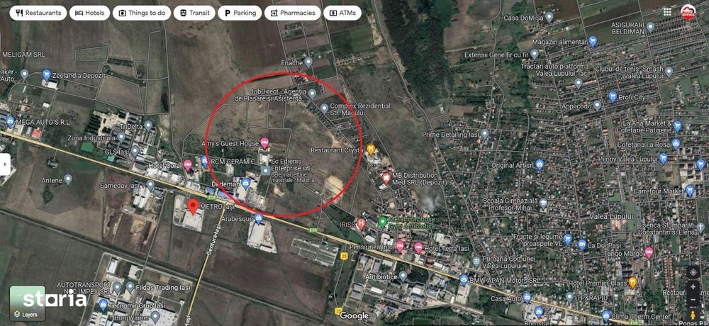 Teren industrial de vanzare – Zona Metro – Amplasare excelenta !