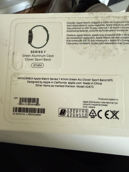 Apple Watch 7 Green Aluminium