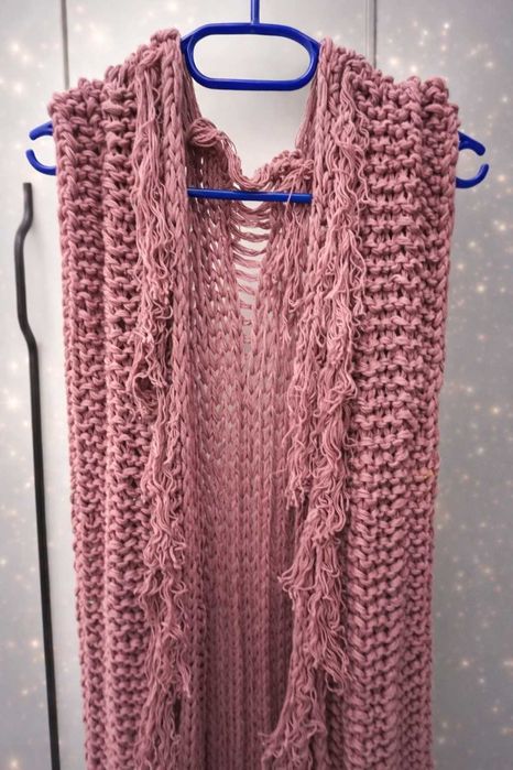 Cardigan din bumbac cu elastan – piesă unicat, designer român, M–L