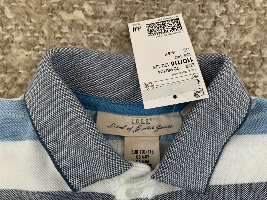 Нов поло шърт за момче от H&M - 116 cm