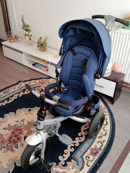 Tricicleta multifunctionala Little Tiger T400 - Sun Baby - Albastru