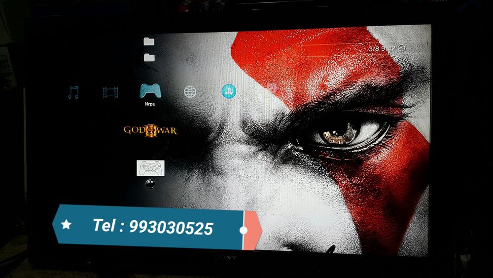 Playstation 3 Slim HD. + 2ta Joystick. { 33 ta O'yinlari Bilan }.