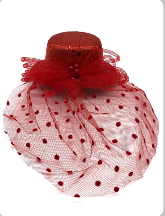 Шляпка-зажим карнавальная